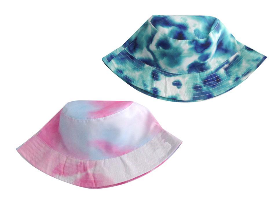 Tie-Dye Printed Adult's Bucket Hat, One Size,j-hook w/cht