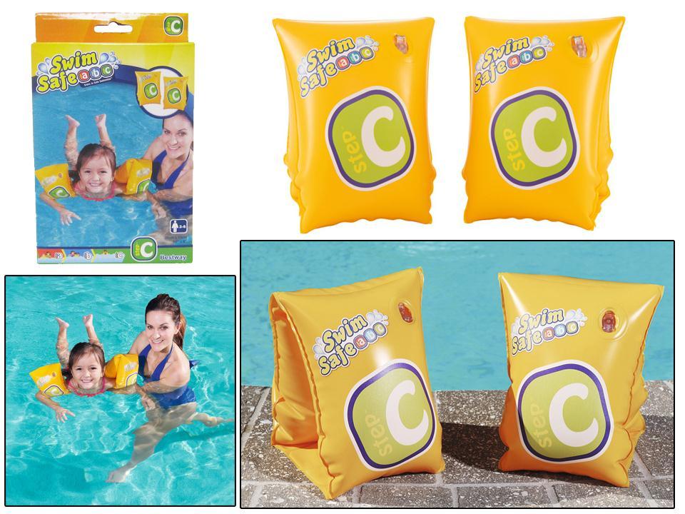 Swim Safe Inflatable Baby Swim Armbands, 10"x6", colour box