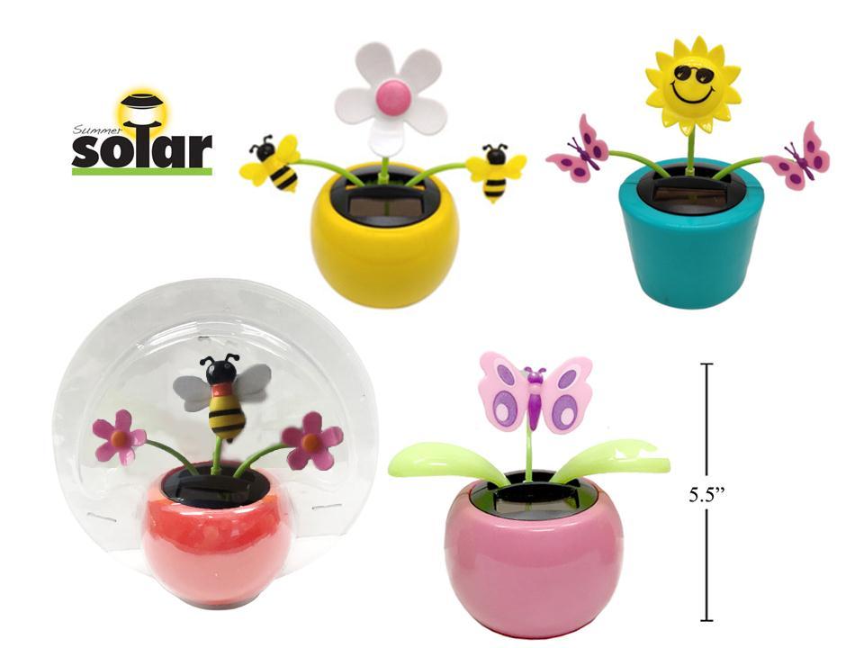 Solar Dancing Flower, shakes under light