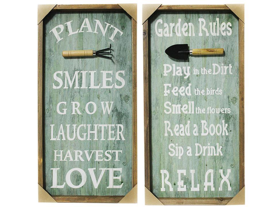 Country Garden 23.62"H MDF Garden Wall Plaque