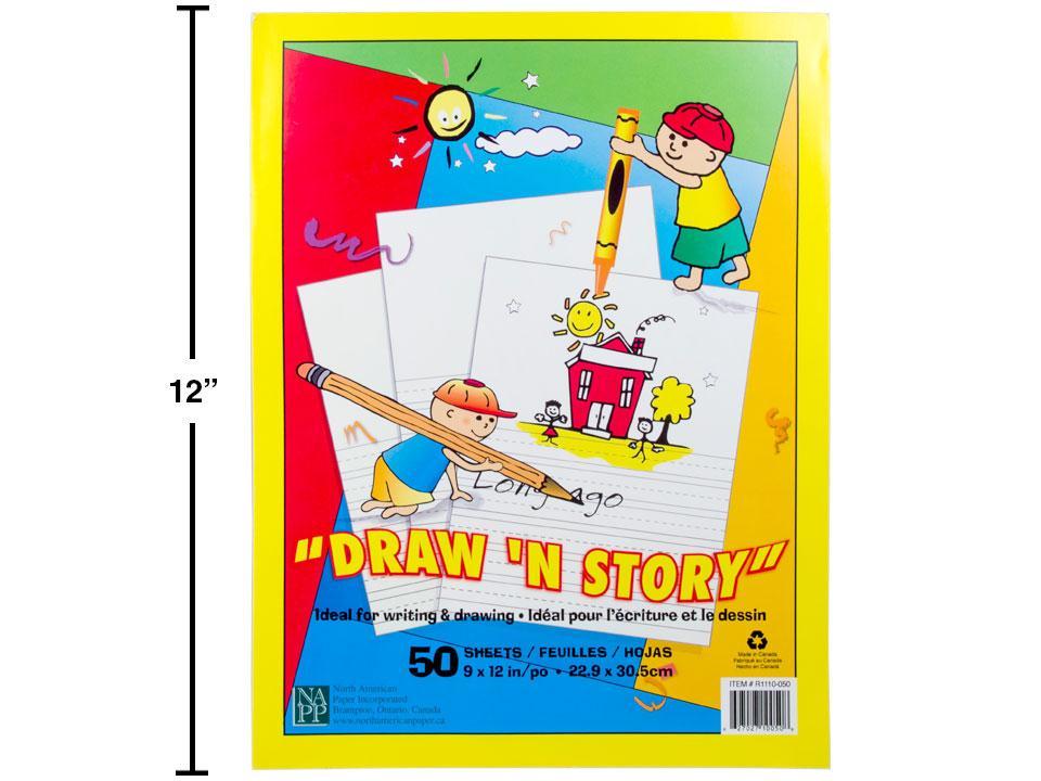 50-Sheet 9" x 12" Draw 'N Story in Bulk