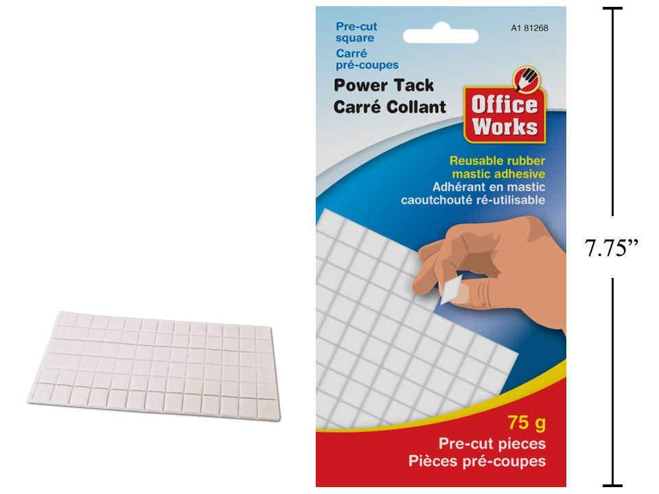 O.WKs. Power Tack Rubber Mastic Adhesive, 75 grams