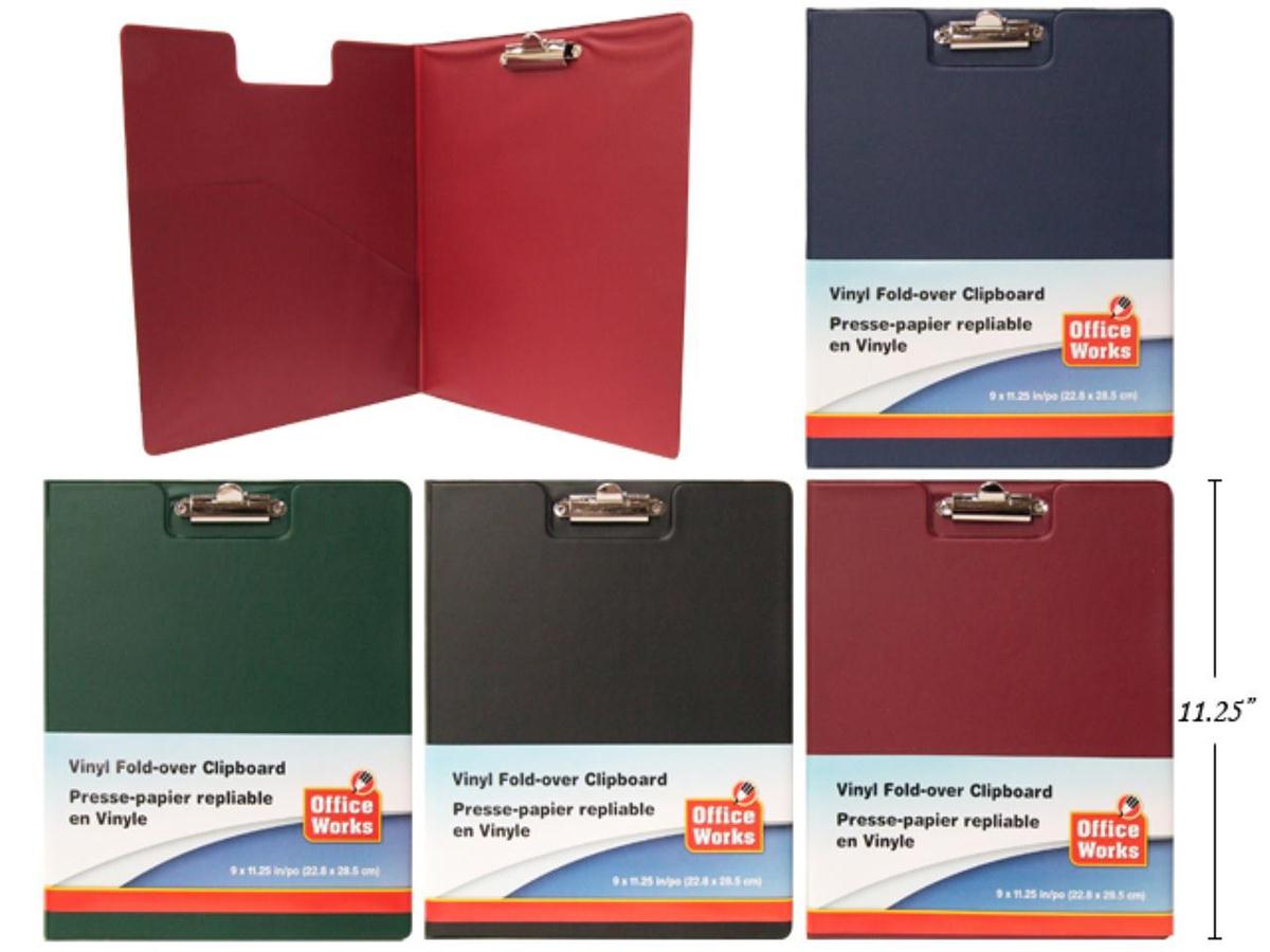 O.WKs. Vinyl Fold Over Clipboard