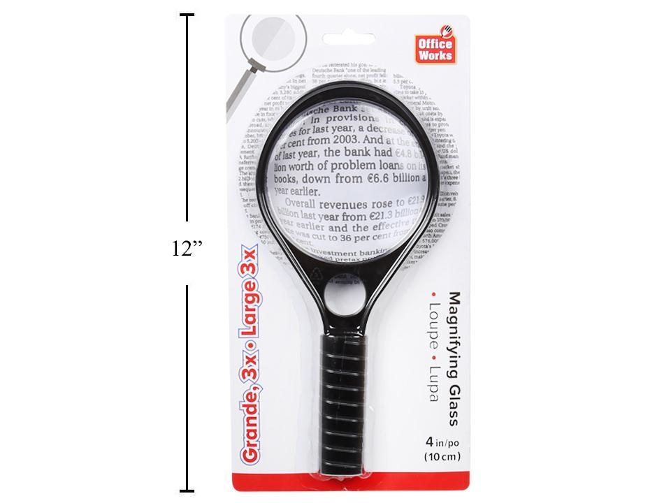 O.WKs. 4" Large 3x Magnifying Glass