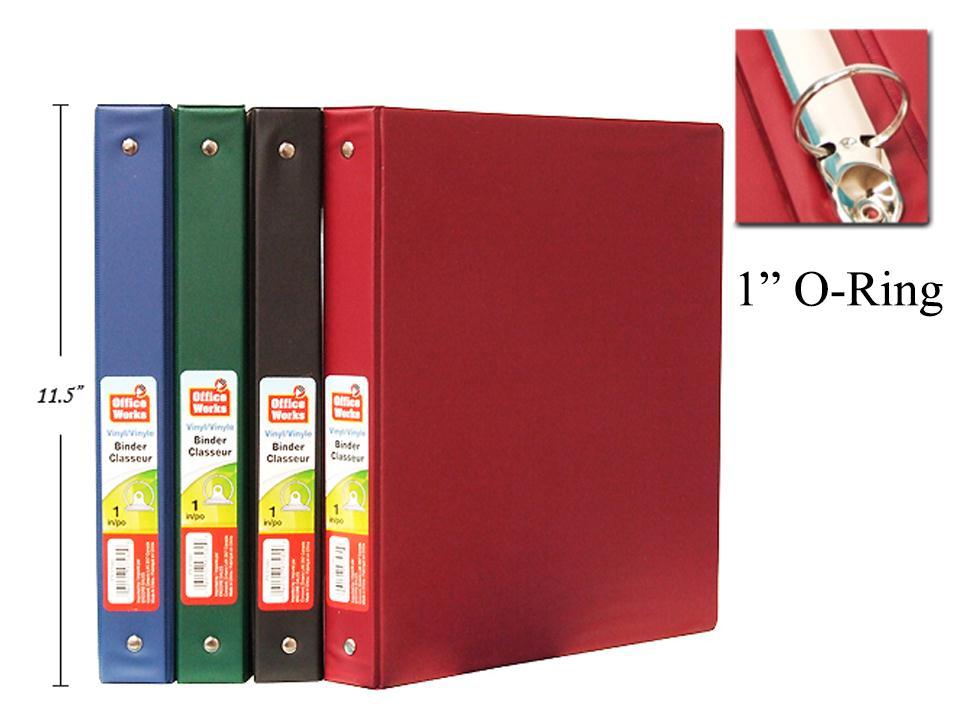 O-Ring 1" Vinyl Binder