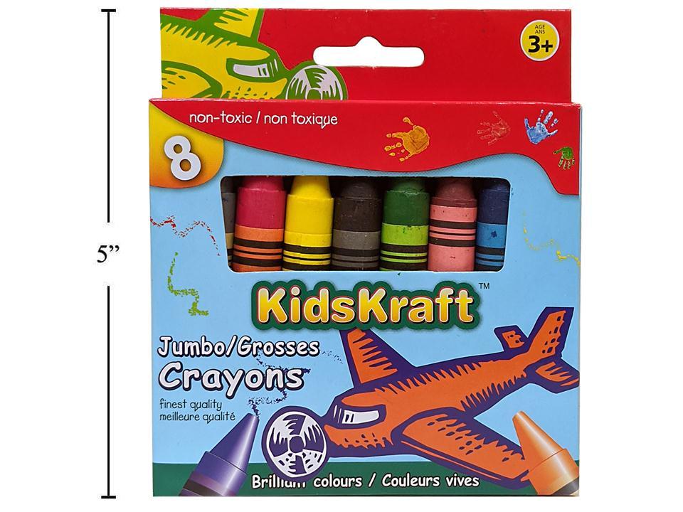KD.Kr. 8-Piece Jumbo Size Crayons
