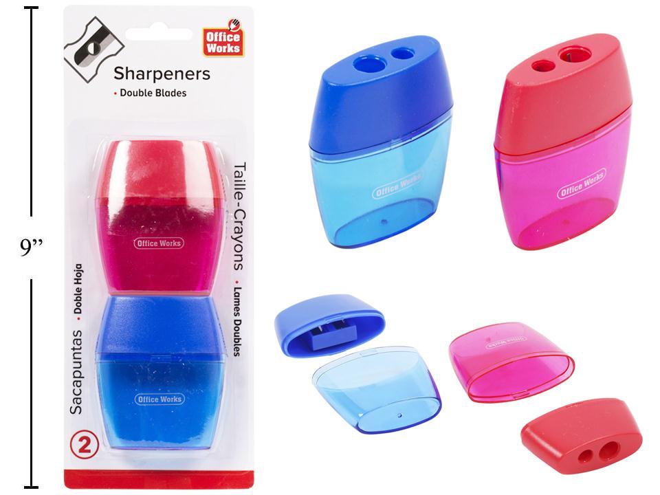 O.WKs. 2-Piece Dual Blade Pencil Sharpener