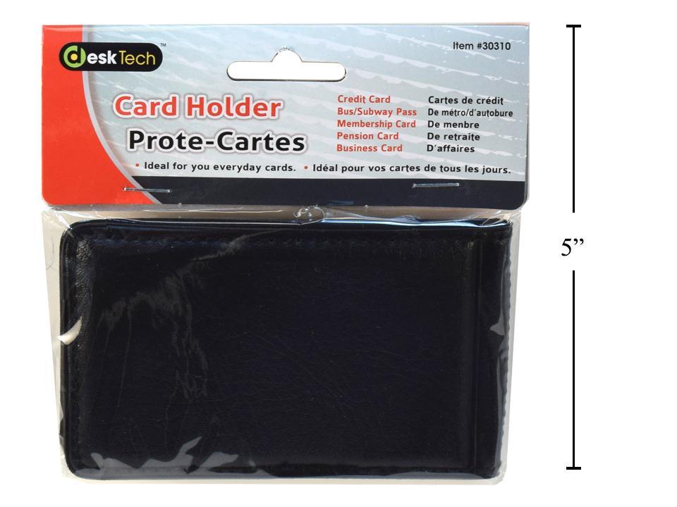 Desk Tech 4x2.5" Black Card Holder