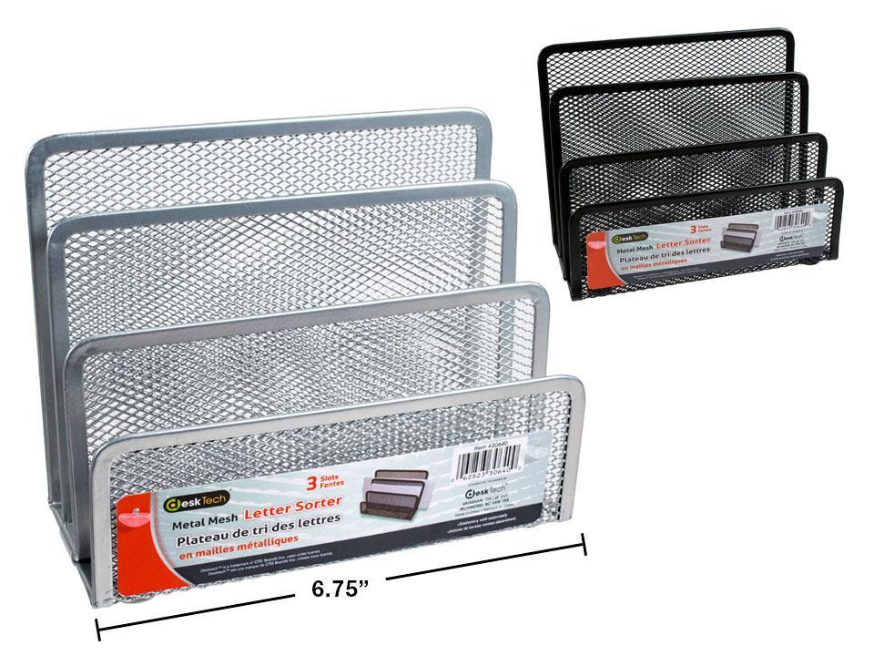 Desk Tech Metal Mesh Letter Sorter, Dimensions 6.7x5.5x3"