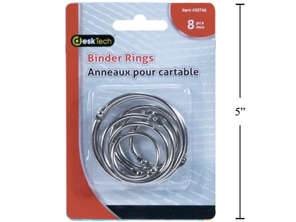 Desk Tech 8-Piece Binder Rings