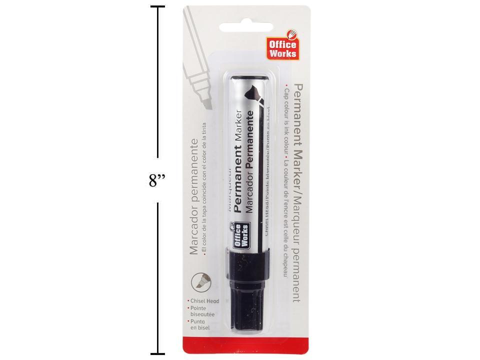 O.WKs. Jumbo Permanent Marker in Black with Chisel Head