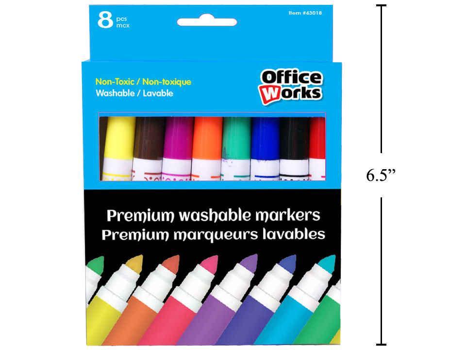 O.WKs 8-Piece Premium Washable Markers