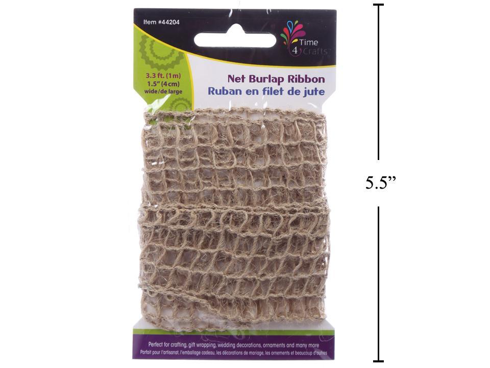 Time 4 Crafts 3.3 ft Burlap Ribbon Net