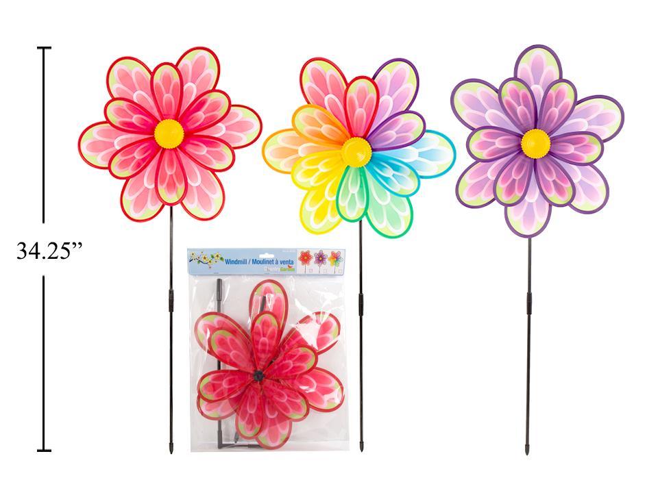 Double Pinwheel,15"Dia.x34.25"H