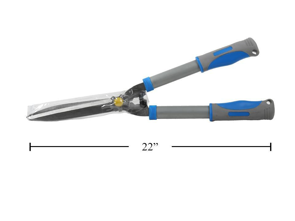 22" Hedge Shear, Carbon Steel Blade , Powder Coated Steel Tube