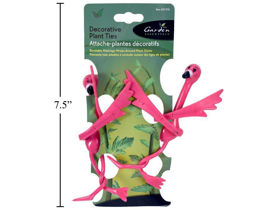 Garden E. 2pk Flamingo Plant Ties