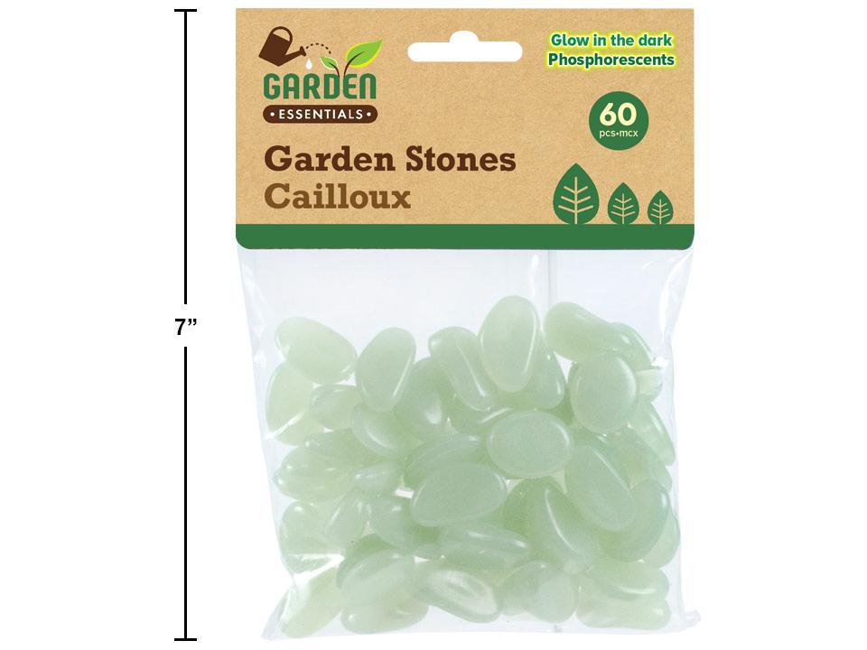 Garden E. 60pcs Glow in the Dark Garden Stones