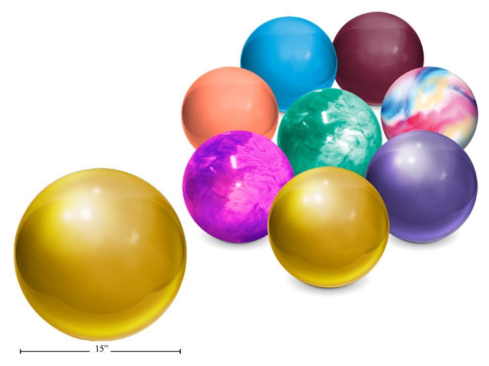15" Marble/Solid Playball