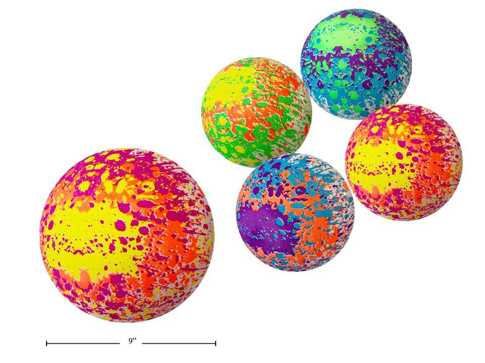 9" Neon Splatter Playball
