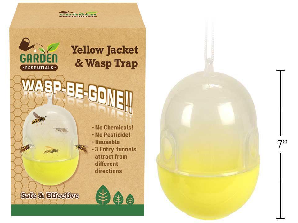 Garden E. "Wasp-Be-Gone" Large Wasp Trap, 7"x 5"dia.
