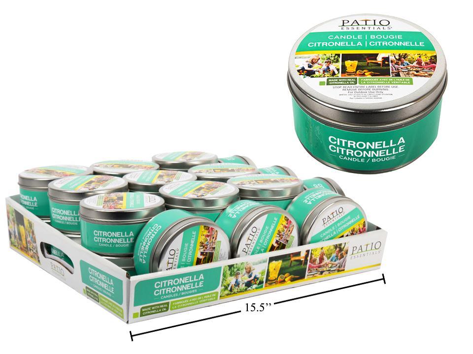 Citronella Candle w/Tin Can