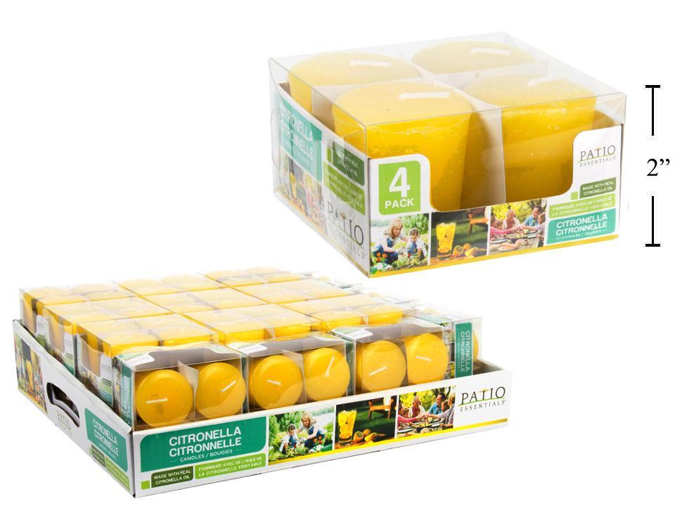 Citronella 4pc Votive Candles