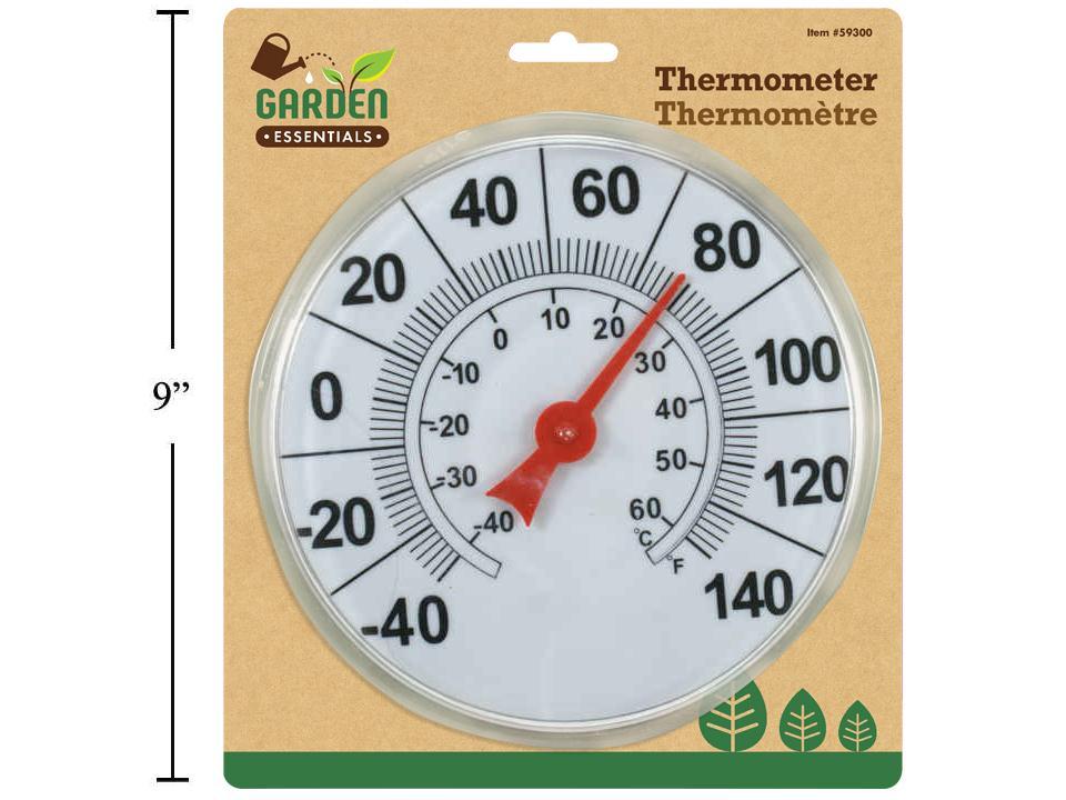 Garden E. 6.75"Dia. Thermometer w/ Number Dial