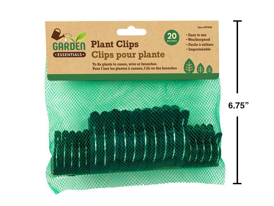 Garden E. 20pk Plant Clips in Mesh Bag