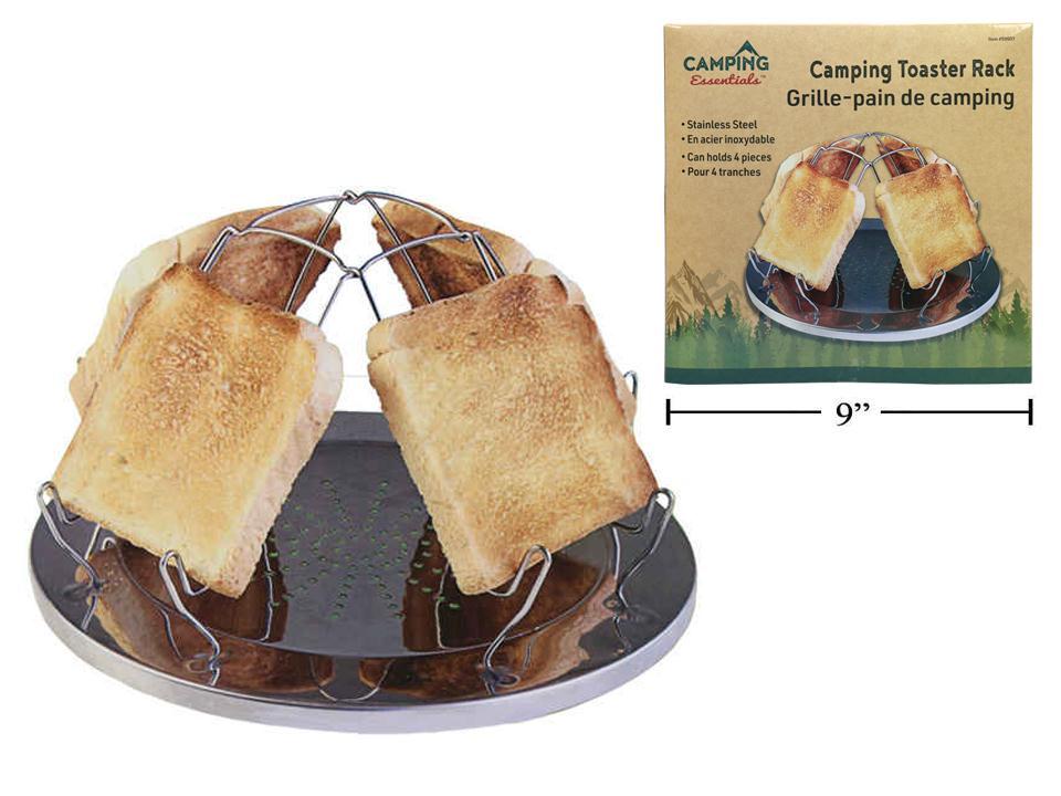 Camping S/Steel Toaster Rack, holds 4 pcs of bread