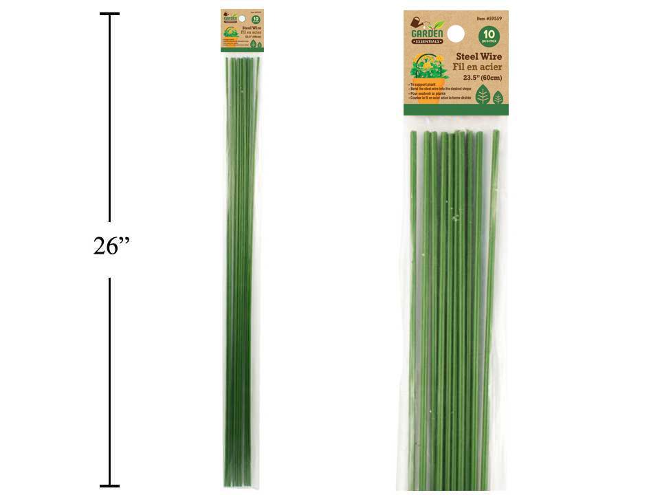 Garden E.10pcs Steel Wire Flower Support (3.2mx60cm)