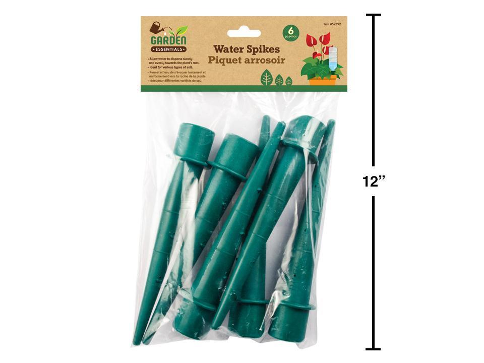 Garden E. 6pk Water Spikes Plastic