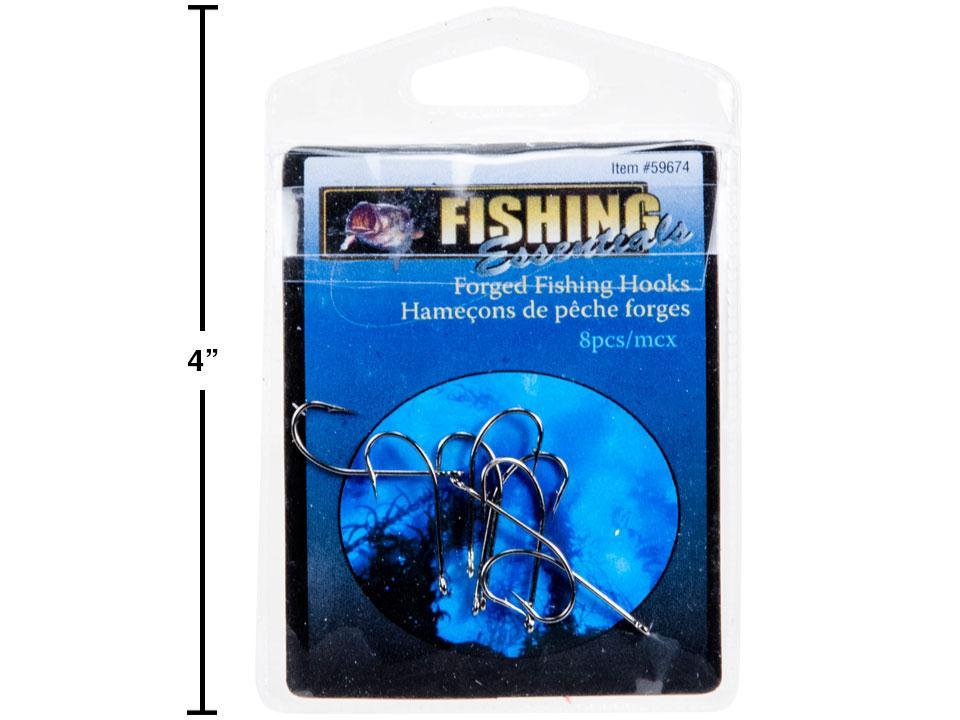 Fishing 8pk Forged Fishing Hooks