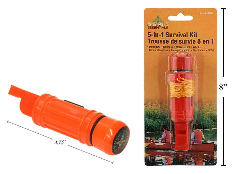 Camping 5-in-1 Survival Whistle