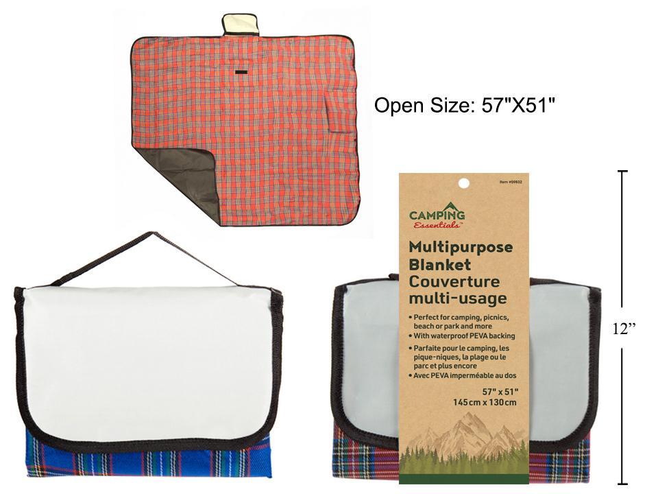 Camping Multipurpose Blanket, 57"x51"