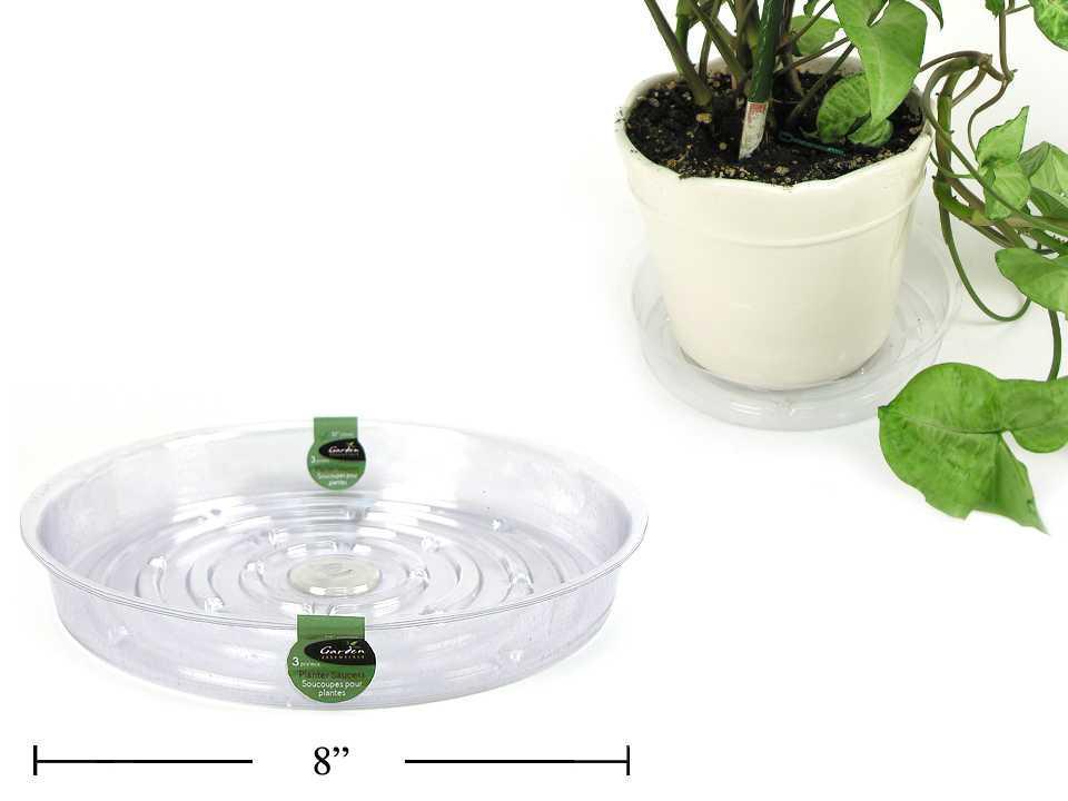 Garden E. 4pcs Planter Saucers, 8"dia.