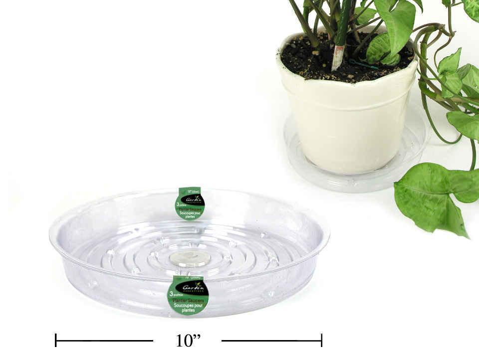 Garden E. 3pcs Planter Saucers, 10"dia.