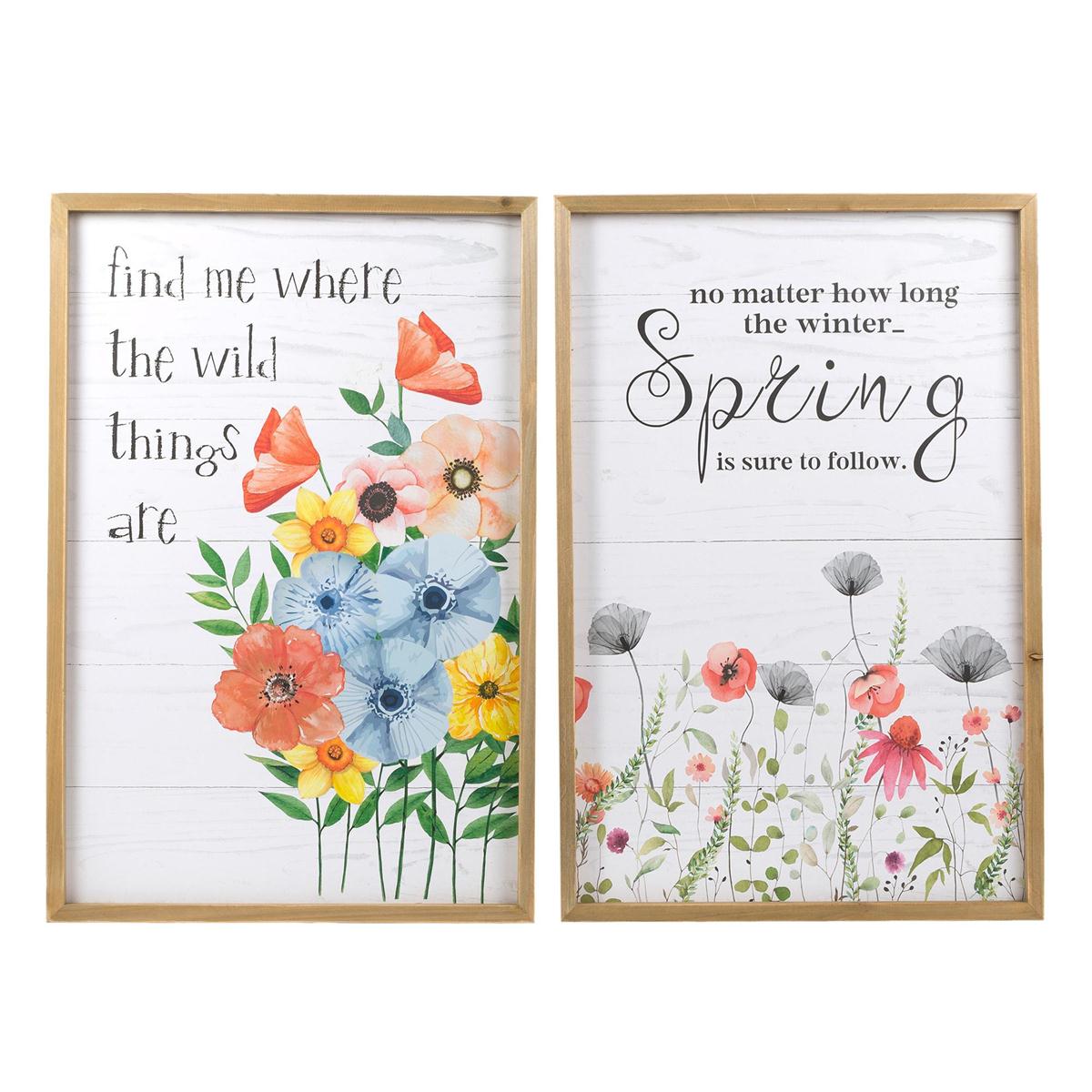 Country Garden 16"x24" MDF Frame Plaque