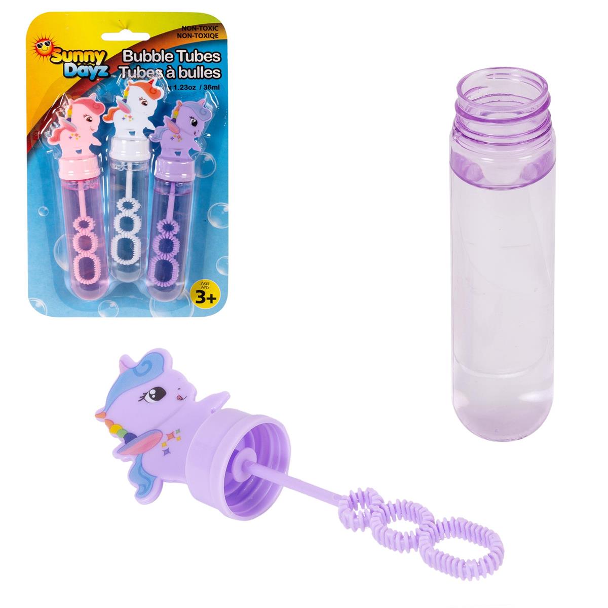 Sunny Dayz 3pk 30ml Unicorn Bubble Wands