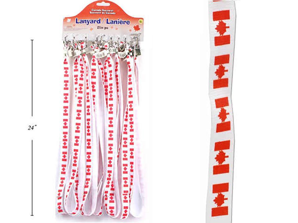 Canada 21" Lanyard, Dimensions: 21"L x 0.8"W