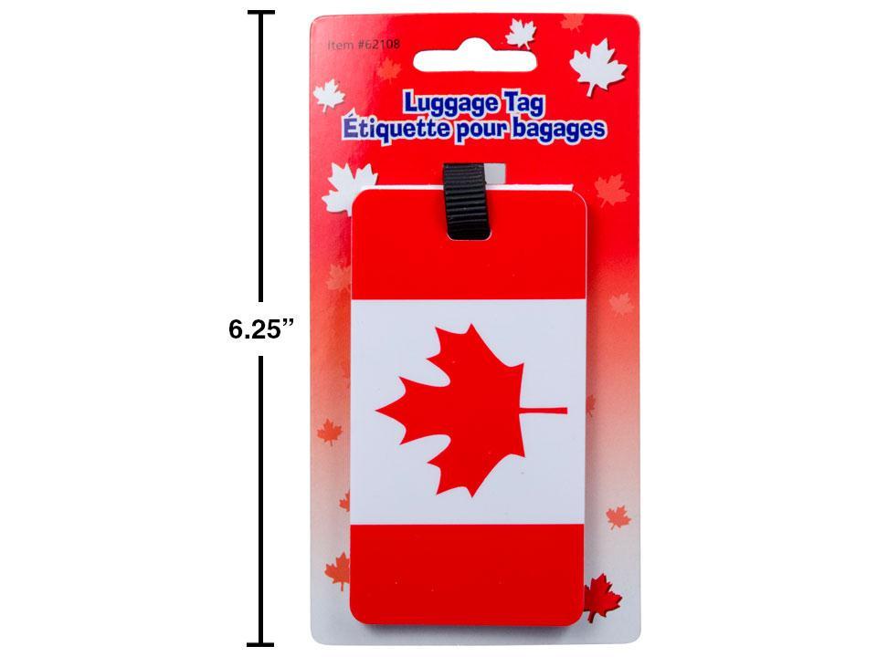 Canada-Themed Tie-On Luggage Tag Card