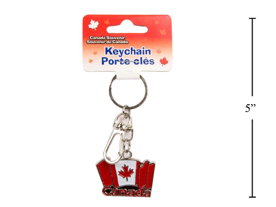 Zinc Alloy Canada Flag Keychain