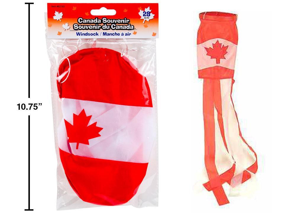 28"L Windsock with Canada Flag Design