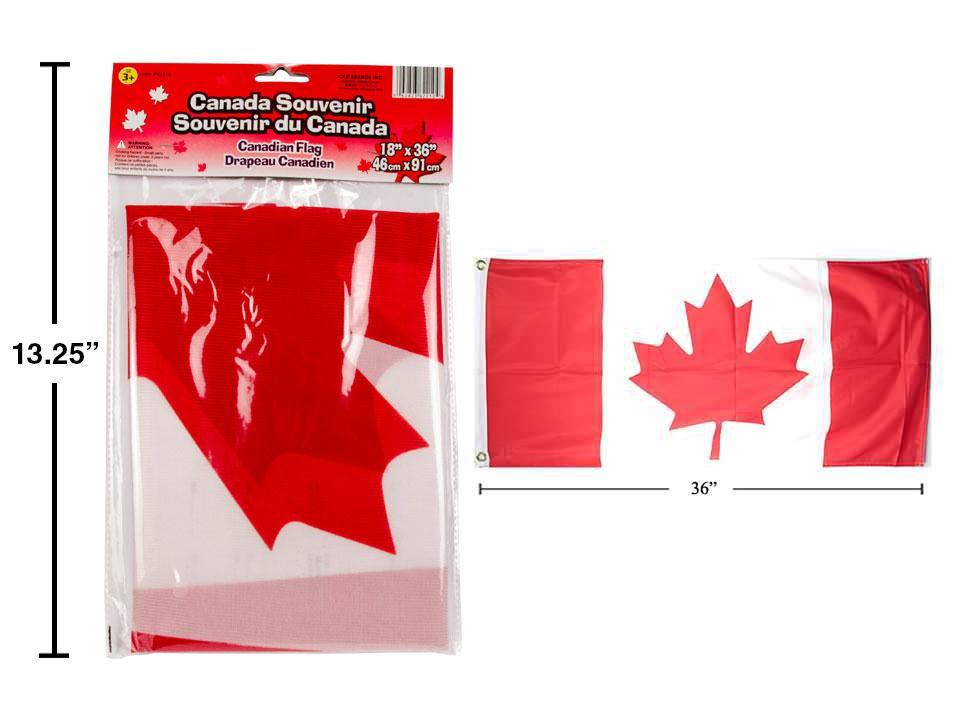 Polyester Canada Flag, 18"x36"