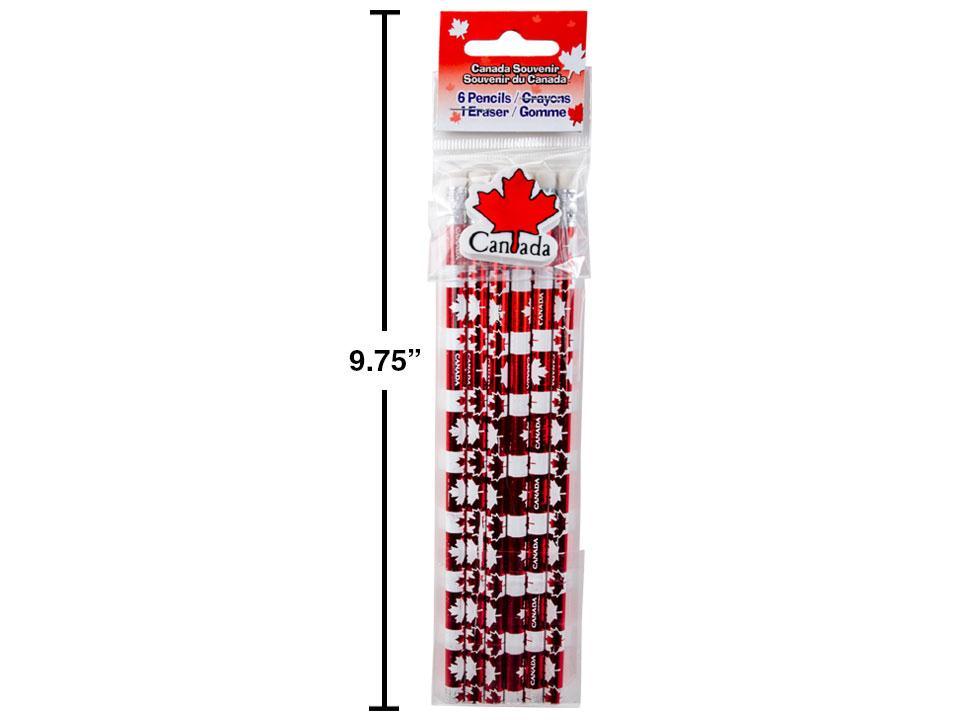 Canada 6-Piece Pencil and 1-Piece Eraser Set