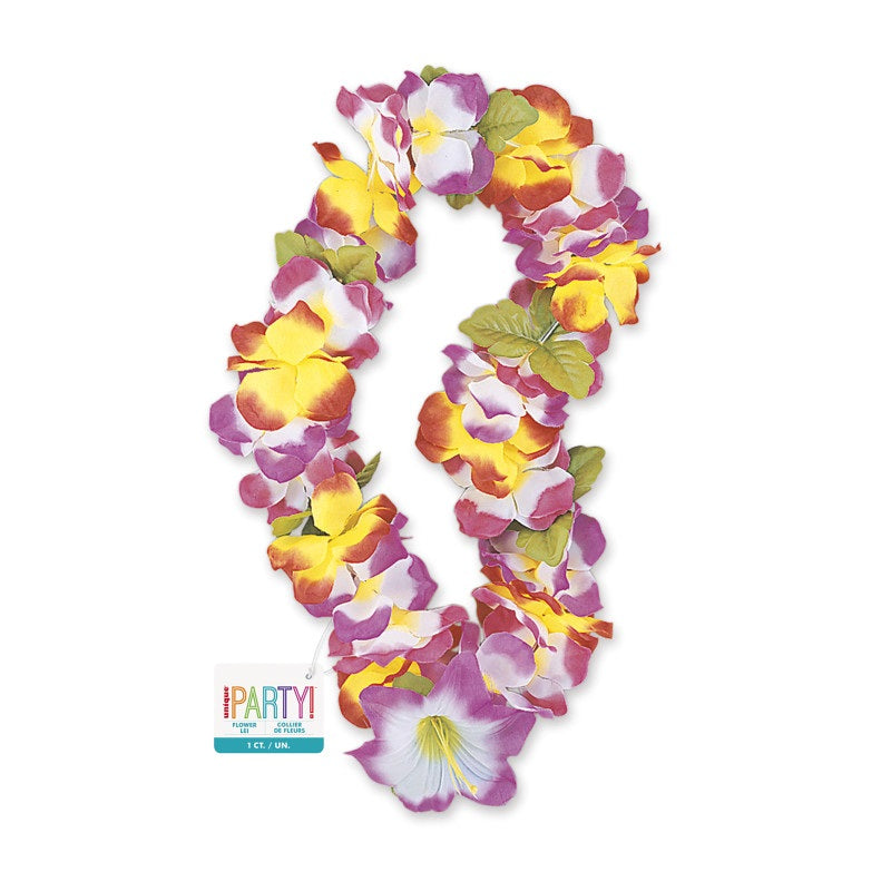 Fancy Lily Rainbow Lei, 40" Length, 0.87" Width