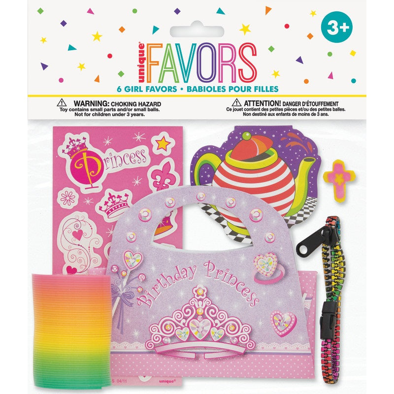 Girls' Favor Assortment, 6 Count