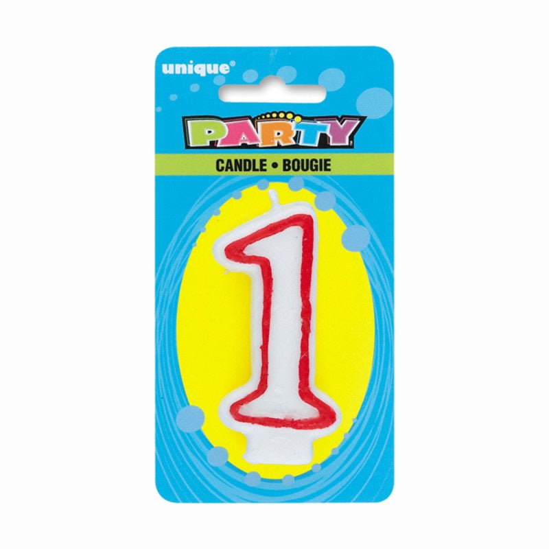 Deluxe Number 1 Birthday Candle