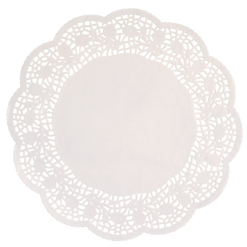 White 10.5-Inch Doilies, Pack of 16