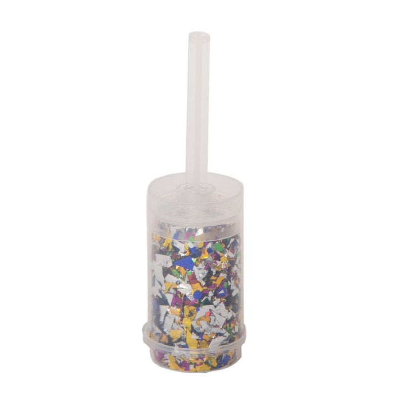 Multi-Color Foil Confetti Push Popper