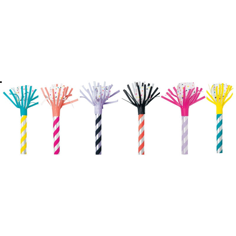 Fringed Party Blowouts, Pack of 6